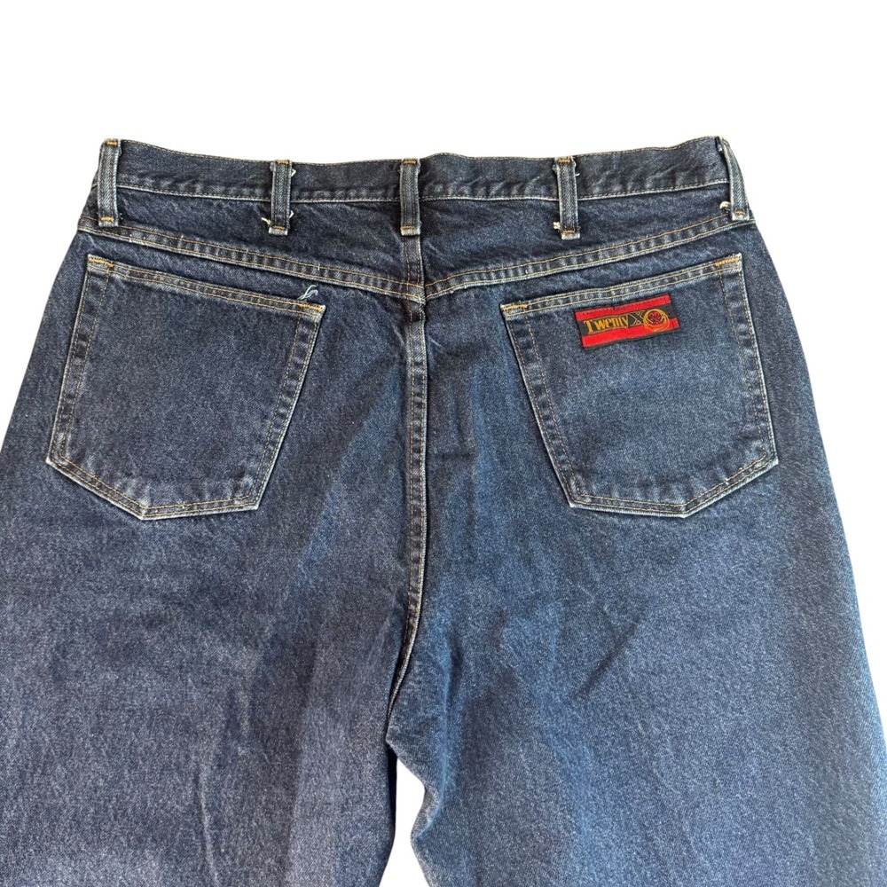 Wrangler Twenty X 22MWXSN Mens Blue Straight Leg Denim Jeans 38x34 Mid Wash - Picture 7 of 9